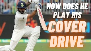 How Does Virat Kohli Play The Cover Drive  Batting Technique Analysis [upl. by Terrej340]