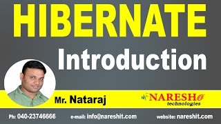 Introduction to Hibernate  Hibernate Tutorial  Mr Nataraj [upl. by Cj352]