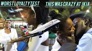 The Worst Loyalty Test Ever At JKIA Kenya💔The guy from UK Was received by his Two girlfriends😭 [upl. by Ahsenac405]