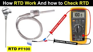 Working And Testing of RTD Sensor  PT100  Resistance Temperature Detector TheElectricalGuy [upl. by Yasmine]