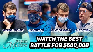 High Roller Superstar Clash Headlined by Jason Koon at 50000 Poker Masters Event [upl. by Malamut]