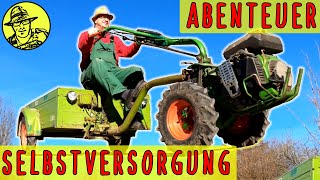 Abenteuer Selbstversorgung Mit Traktor Mähwerk Einachser und Anhänger Und schweißen für Anfänger [upl. by Melba791]