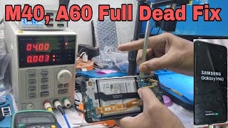 Samsung M40 A60 Full dead solution  Samsung A60 M40 not turning on fix [upl. by Irrac]