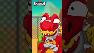 Dinos Wish You A Happy Halloween Shorts Smashers  Smasher Dinosaur Action Cartoons [upl. by Harberd500]