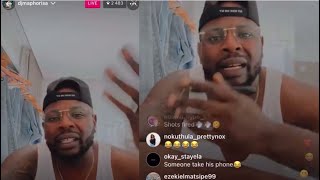 Maphorisa Dragging Prince Kaybee  Insta Live [upl. by Dyoll]