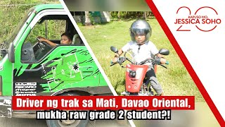 Driver ng trak sa Mati Davao Oriental mukha raw grade 2 student  Kapuso Mo Jessica Soho [upl. by Erej85]