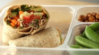 Healthy Hummus Wrap Recipe [upl. by Aonehc194]