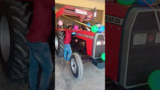 New Massey Ferguson Tractor Delivery 🔥❤️🥰 masseyferguson tractorlover newtractor shorts [upl. by Anillek]