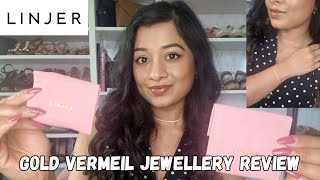 LINJER JEWELLERY REVIEW 💖  GOLD VERMEIL [upl. by Esele229]