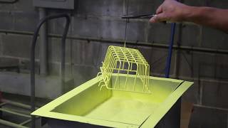 See the Fluidized Bed Powder Coating Process [upl. by Townie]