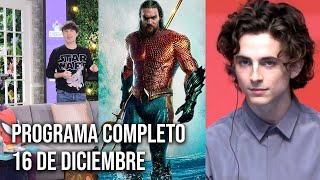 El éxito de Timothee Chalamet el inacabable Ncolas Cage Aquaman Cinescape 16 diciembre 2023 [upl. by Annairam]