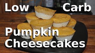 Low Carb Pumpkin Cheesecakes with KtO Keto [upl. by Noivax]