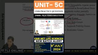 CSIR Practice Question  Unit 5  Topic C Morphogenesis and organogenesis in animals [upl. by Wyon]