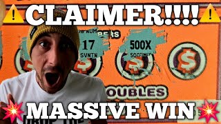 ⚠️CLAIMER⚠️  MASSIVE WIN ON THE 500X TICKET  Scratch Life VS Florida Lottery [upl. by Thursby]