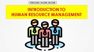 Introduction to Human resource Management TUTORIAL1 [upl. by Jemina]