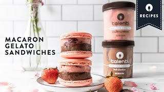 Talenti Macaron Ice Cream Sandwiches  Talenti Recipes [upl. by Riordan]