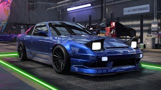 Need for Speed Heat Gameplay  NISSAN 180SX TYPE X Customization  Max Build [upl. by Nnylrahc]