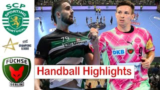 Sporting CP vs Füchse Berlin Handball Highlights EHF Champions League 2024 [upl. by Catlaina]