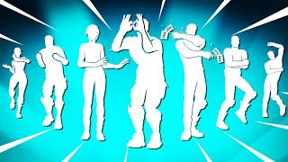 Top 50 Icon Series Dances amp Emotes in Fortnite Get Griddy Houdini Entranced [upl. by Tirrag]