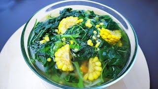 Sayur Bening Bayam dan Jagung Yang Seger Banget Resep Keluarga [upl. by Eelta]