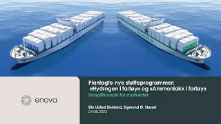 Webinar om Hydrogen og ammoniakk i fartøy [upl. by Atiner157]