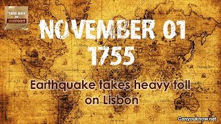 Earthquake takes heavy toll on Lisbon November 01 1755 This Day in History [upl. by Ierdna427]