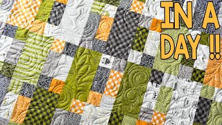 Rock Climb  Layer Cake Quilt Pattern  Beginner Quilt Pattern  In A Day  Quick and Easy [upl. by Kuster306]