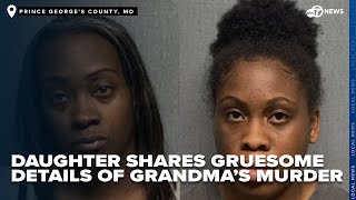 Daughter accomplice in murder of Md grandmother recounts more gruesome details in trial [upl. by Ardeahp31]