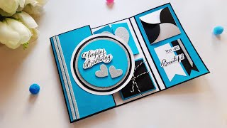 Beautiful Handmade Birthday Greeting Card Idea  Special Birthday card  Tutorial [upl. by Bobbie393]