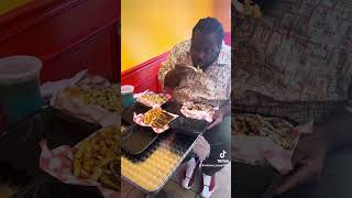 Michael IZayah doing a food review dafoodiespotatl [upl. by Dorena]