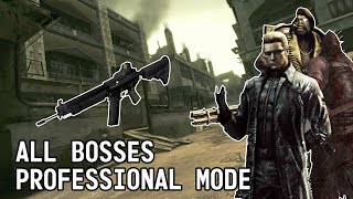 Kill ALL BOSSES with Infinite SIG 556MG  Resident Evil 5 Professional [upl. by Kolva784]