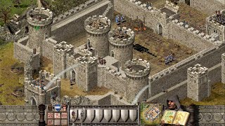 Harlech Very Hard  Play a Siege  Stronghold HD game play [upl. by Lochner]