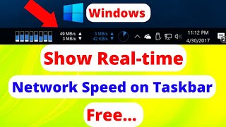 How to Show Internet Speed on Taskbar in Windows 1011 Xmeter [upl. by Gasparo]