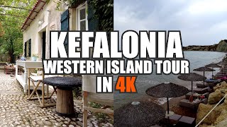 Kefalonia Greece  Western Island Tour  Xi beach Winery amp Monastery [upl. by Faden587]