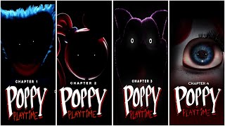 Trailers Comparison Poppy Playtime Chapters 4 Chapter 3 Vs Chapter 2 Vs Chapter 1 [upl. by Amsirhc]