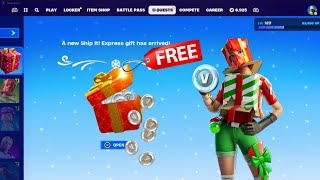 How to COMPLETE WINTERFEST FREE REWARD QUESTS in Fortnite Chapter 5 Visit a Ship It Location [upl. by Eleumas]