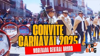 Morenada Central Oruro 🔴 Banda Real Imperial 2024 1er Convite Carnaval De Oruro 2025 [upl. by Marcie]