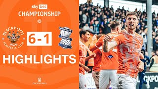 Highlights  Blackpool v Birmingham City [upl. by Ahsaetan215]