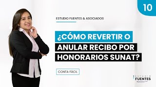 Tutorial anular recibo por honorarios SUNAT 2022 ►Aprende a anular recibo por honorarios SUNAT 2022 [upl. by Zetrauq785]