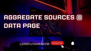 93 Aggregate Source Option in Data Pages  pega techvideos DataPages LatestPegaVideo [upl. by Iegres575]