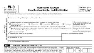 IRS W9 FORM STEPBYSTEP TUTORIAL How To Fill Out W9 Tax [upl. by Enylcaj]