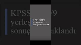 Kpss 2022 yerleştirme sonuçları [upl. by Brodench]