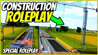 CONSTRUCTION ROLEPLAY  Greenville Roleplay Roblox [upl. by Lennej]