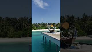 Arrival and Departure Jetty View on the Island and Dive Center Le Méridien Maldives July 2024 [upl. by Carbone]