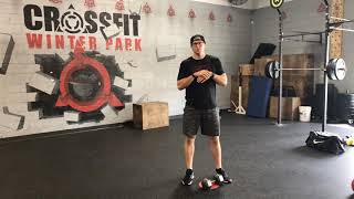 Alternating Dumbbell Snatch Technique  CrossFit Winter Park [upl. by Akinirt]