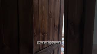 Wood polishing work viralvideo carpentry home carpentary woodwork youtube interiordesigner [upl. by Mcmillan]