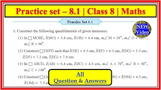 Practice set 81 class 8 maths [upl. by Monia]