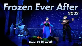 Frozen Ever After Disney World Ride POV in 4k  EPCOT 2023 [upl. by Akire]