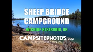 Sheep Bridge Campground  Wickiup Reservoir OR [upl. by Adaven]