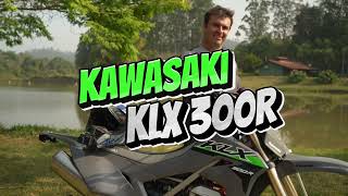 NOVA KAWASAKI KLX 300R TESTE COMPLETO [upl. by Odnam]